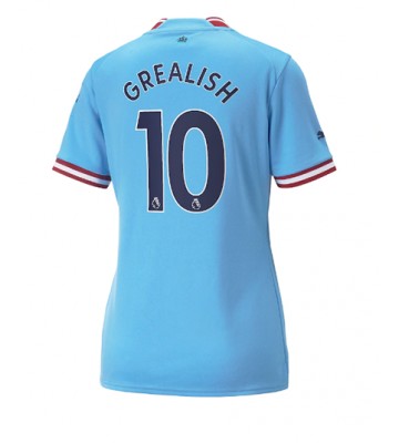 Manchester City Jack Grealish #10 Hjemmedrakt Kvinner 2022-23 Kortermet